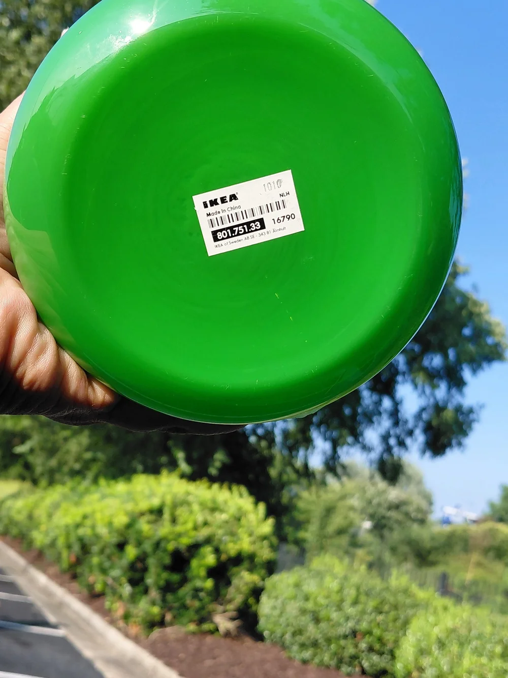 IKEA Green Ribbed  Vintage Limited Edition IKEA Solstrale Green Glass Vase